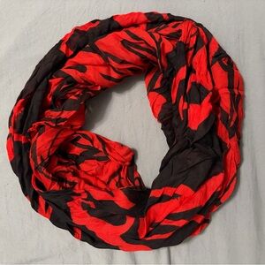 Express Bold Red and Black Infinity Scarf